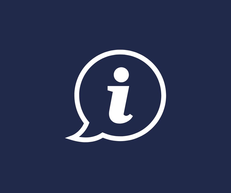 Grafika przedstawia literę i na granatowym tle